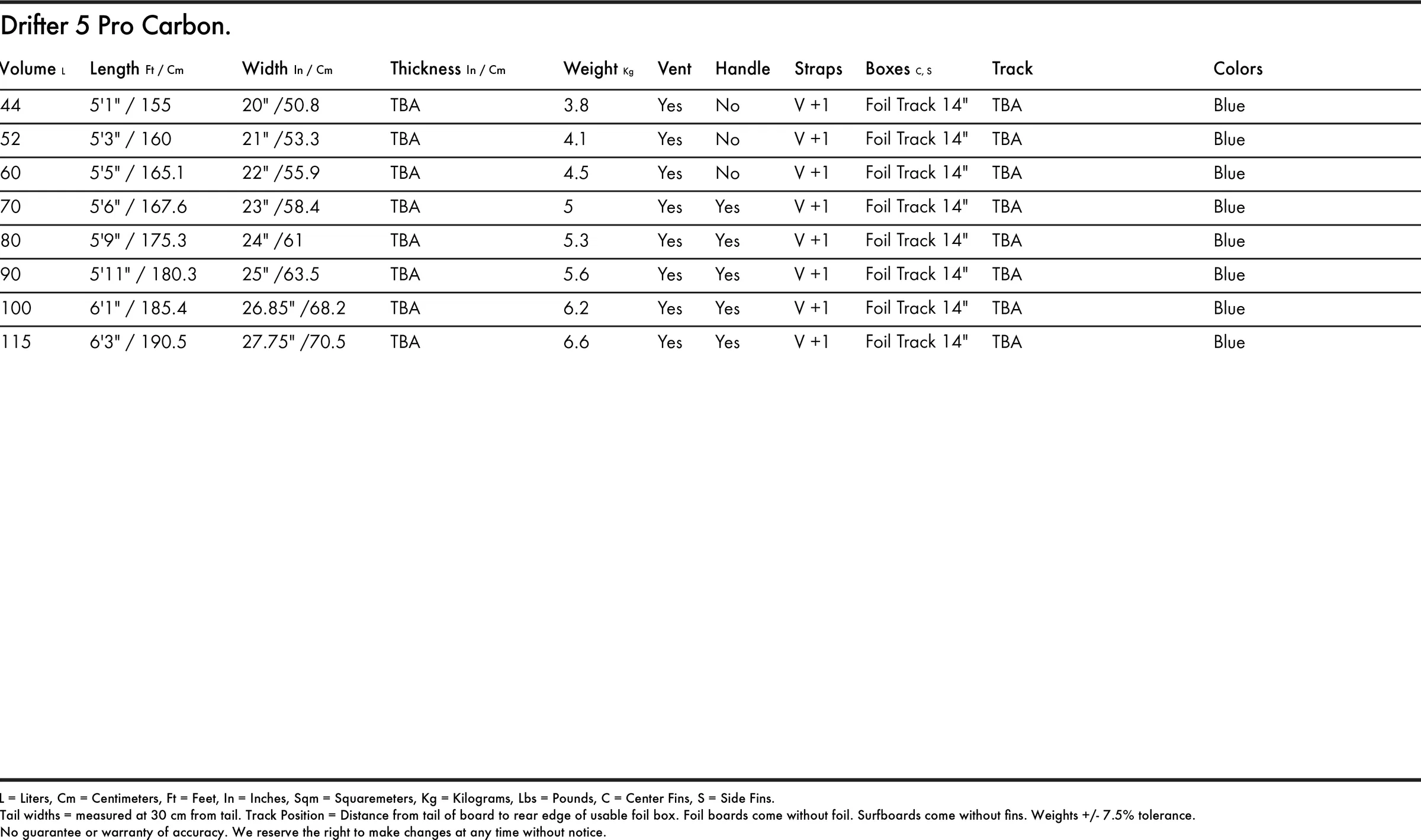 drifter-5-pro-carbon-specs