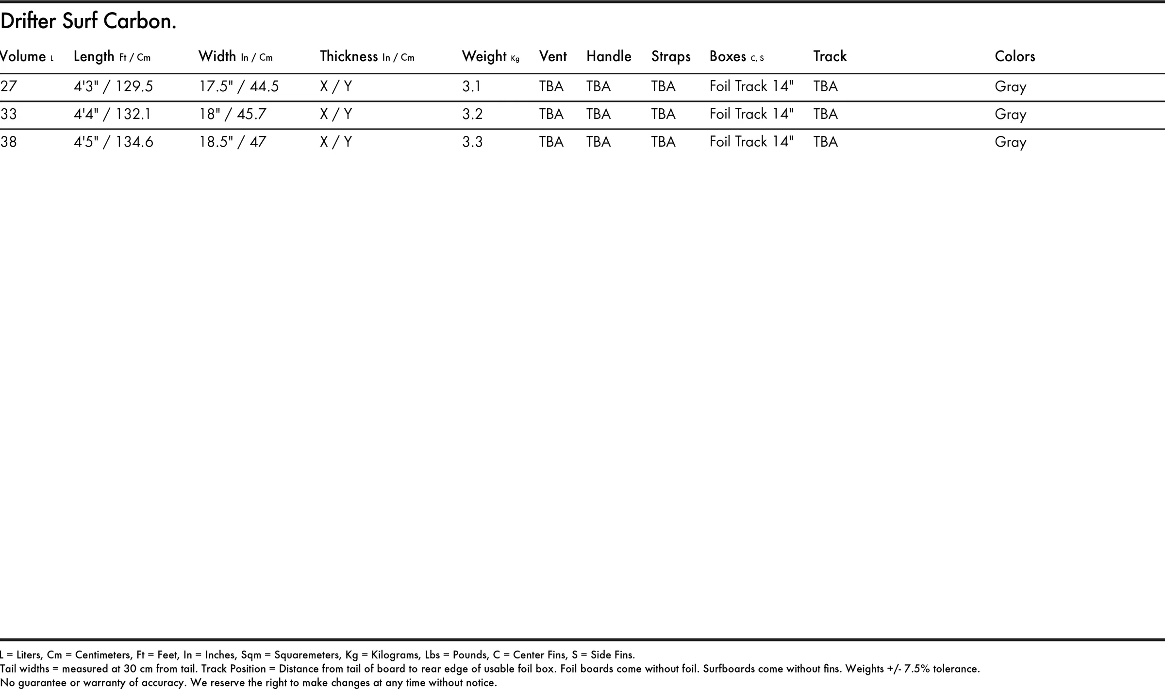 arc-pro-carbon-specs